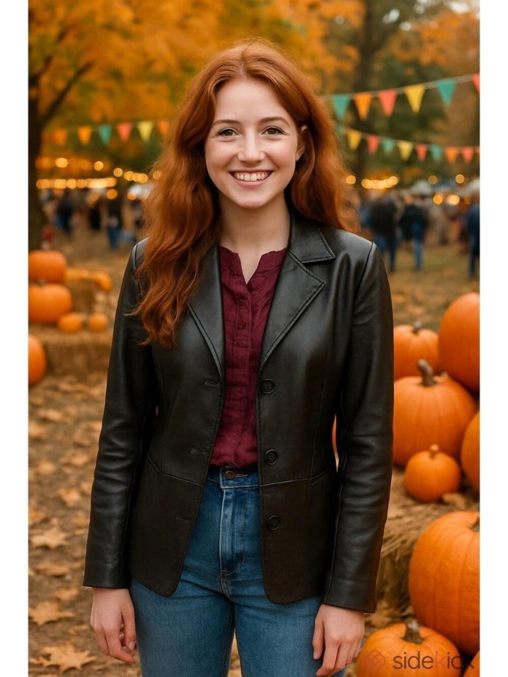 Women's Leather Jacket XS Black